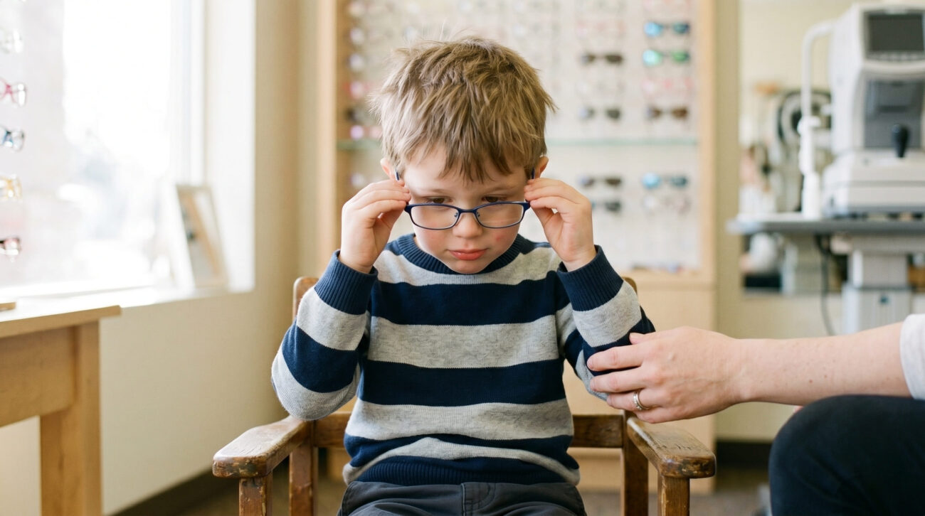 Подбор детских очков для коррекции дальнозоркости офтальмологом