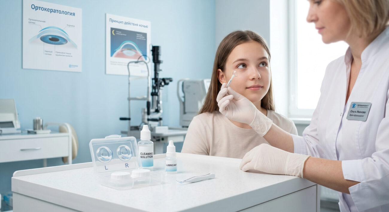 Ночные ортокератологические линзы в стерильной упаковке